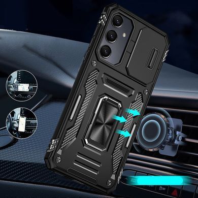 Ударостійкий чохол Camshield Army Ring для Samsung Galaxy A36 5G / A56 5G Чорний / Black