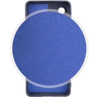 Чехол TPU GETMAN Liquid Silk Full Camera для Samsung Galaxy A32 4G Синий / Midnight Blue