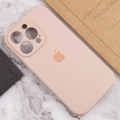 Чехол Silicone Case Full Camera Protective (AA) для Apple iPhone 13 Pro Max (6.7") Розовый / Pink Sand
