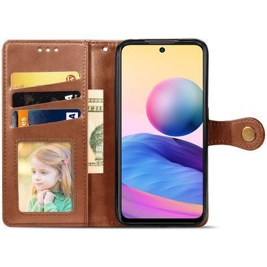 Шкіряний чохол-книжка GETMAN Gallant (PU) для Samsung Galaxy A55 Коричневий
