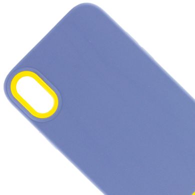 Чехол TPU+PC Bichromatic для Apple iPhone XR (6.1") Blue / Yellow