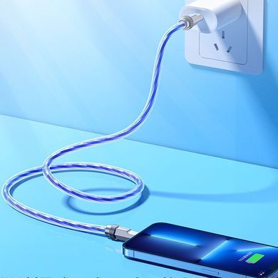 Дата кабель Hoco U113 Solid 20W Type-C to Lightning (1m) Blue