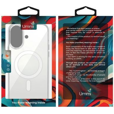 Чехол TPU Ummi transparent with Magnetic Fit для Apple iPhone 17 (6.3") Clear