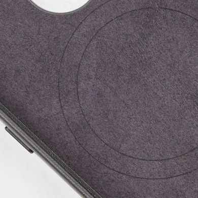 Кожаный чехол Leather Case (AAA) with MagSafe and Animation для Apple iPhone 14 Pro (6.1") Midnight