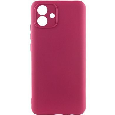 Чехол TPU GETMAN Liquid Silk Full Camera для Samsung Galaxy A05 Бордовый / Marsala