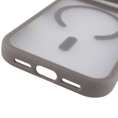 TPU+PC чохол Metal Buttons with Magnetic Fit для Apple iPhone 18 Pro Max / 17 Pro Max (6.9") Сірий / Grey