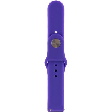 Силіконовий ремінець Sport для Xiaomi Amazfit/Samsung 20 mm Фіолетовий / Purple