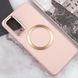 TPU чехол Bonbon Metal Style with MagSafe для Samsung Galaxy S21 FE Розовый / Light Pink фото 4