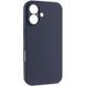 Чехол Silk Full Camera Protective (AA) NO LOGO для Apple iPhone 17 (6.3") Темно-синий / Midnight blue