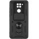 Чехол Ummi Camshield Serge Ring для Xiaomi Redmi Note 9 / Redmi 10X Черный / Black
