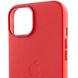 Шкіряний чохол Leather Case (AA) with MagSafe для Apple iPhone 14 Plus (6.7") Crimson фото 4