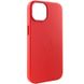 Шкіряний чохол Leather Case (AA) with MagSafe для Apple iPhone 14 Plus (6.7") Crimson фото 5
