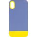 Чехол TPU+PC Bichromatic для Apple iPhone XR (6.1") Blue / Yellow фото 1