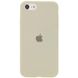 Уценка Чехол Silicone Case Full Protective (AA) для Apple iPhone SE (2020) Вскрытая упаковка / Бежевый / Antigue White