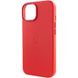 Шкіряний чохол Leather Case (AA) with MagSafe для Apple iPhone 14 Plus (6.7") Crimson фото 6
