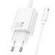 СЗУ Hoco N63 Gentle PD30W+QC3.0 (1USB-A/1C) + кабель Type-C to Type-C White фото 3