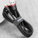 Дата кабель Baseus Cafule USB to Type-C Cable 3A (1m) (CATKLF-B) Красный / Черный фото 3