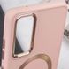 TPU чехол Bonbon Metal Style with MagSafe для Samsung Galaxy S21 FE Розовый / Light Pink фото 5