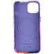 Кожаный чехол Colour Splash with MagSafe для Apple iPhone 13 (6.1") Purple / Pink фото 4