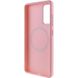 TPU чехол Bonbon Metal Style with MagSafe для Samsung Galaxy S21 FE Розовый / Light Pink фото 3
