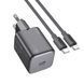 СЗУ Hoco N40 Mighty 1C PD20W + Type to Type-C Black фото 3