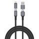 Дата кабель WIWU C085 Raptor Pro 4in1 Type-C to USB/Type-C to Lightning 240W (1.2m) Black фото 1