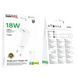 МЗП Borofone BA102A Pudding QC3.0 (1USB-A) + кабель USB to MicroUSB White фото 2