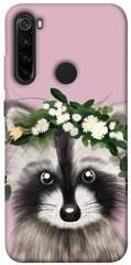 Чехол itsPrint Raccoon in flowers для Xiaomi Redmi Note 8