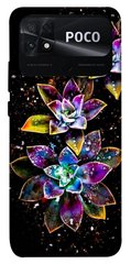 Чехол itsPrint Flowers on black для Xiaomi Poco C40