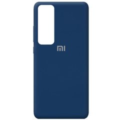 Чехол Silicone Cover Full Protective (AA) для Xiaomi Mi Note 10 Lite Темно-синий / Midnight blue