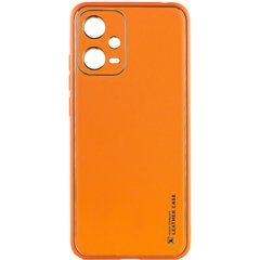Кожаный чехол Xshield для Xiaomi Poco X5 5G / Redmi Note 12 5G Оранжевый / Apricot