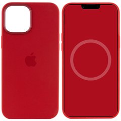 Чехол Silicone case (AAA) full with Magsafe and Animation для Apple iPhone 12 Pro Max (6.7") Красный / Red