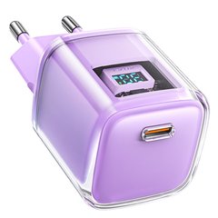 СЗУ Acefast A53 Sparkling series PD30W GaN (USB-C) Alfalfa purple