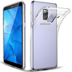 TPU чохол Epic Transparent 1,5mm для Samsung A530 Galaxy A8 (2018) Безбарвний (прозорий)