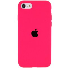 Уцінка Чохол Silicone Case Full Protective (AA) для Apple iPhone SE (2020) Відкрита упаковка / Рожевий / Barbie Pink
