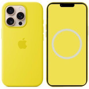Уцінка Чохол Silicone case (AAA) with Magsafe and Animation для Apple iPhone 16 Pro Max (6.9") Відкрита упаковка / Star Fruit