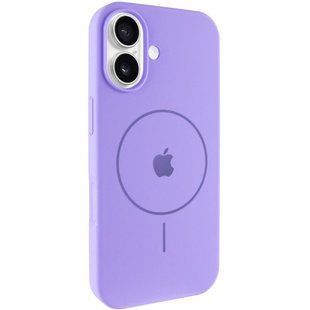 Чехол Silicone Case Full Protective (AA) V2 with MagSafe для Apple iPhone 17 (6.3") Сиреневый / Dasheen