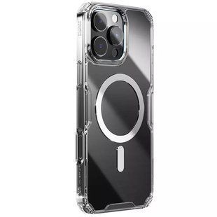 TPU чехол Nillkin Nature Pro Magnetic для Apple iPhone 16 Pro (6.3") Бесцветный (прозрачный)