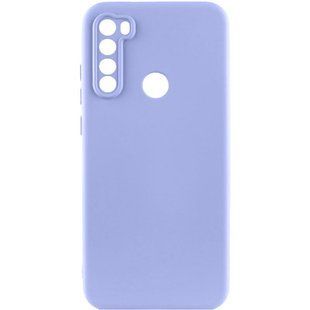 Чехол TPU GETMAN Liquid Silk Full Camera для Xiaomi Redmi Note 8T Сиреневый / Light purple