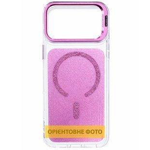 Чехол TPU+PC Jewel Sparkle with MagSafe для Apple iPhone 16 Pro Max (6.9") Pink Ruby
