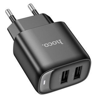 МЗП Hoco C141A Smart 2.1A (2USB-A) Black