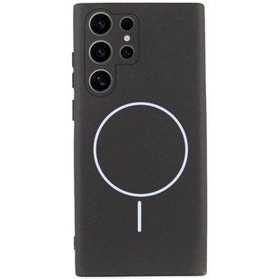 Чехол Silicone Cover Lakshmi Full Camera (AA) with Magnetic Fit для Samsung Galaxy S25 Ultra Черный / Black