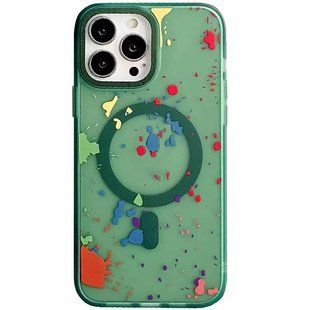 Чехол TPU+PC Flush with MagSafe для Apple iPhone 16 Pro Max (6.9") Dark green