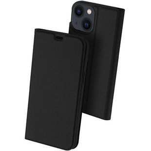 Уценка Чехол-книжка Dux Ducis с карманом для визиток для Apple iPhone 14 / 13 (6.1") Поврежденная упаковка / Черный