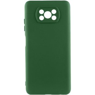 Чехол Silicone Cover Lakshmi Full Camera (A) для Xiaomi Poco X3 NFC / Poco X3 Pro Зеленый / Dark green