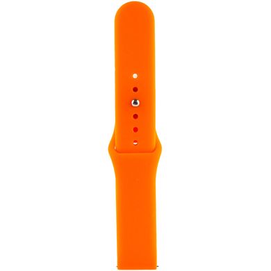 Силиконовый ремешок Sport для Xiaomi Amazfit/Samsung 20 mm Оранжевый / Orange