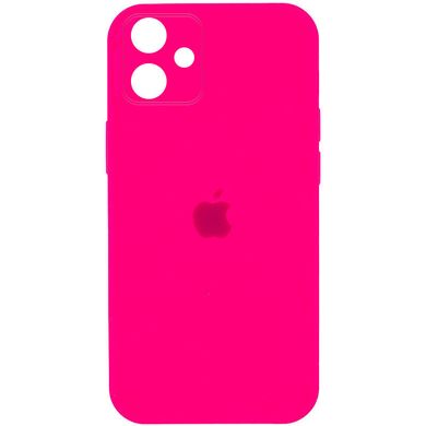 Уценка Чехол Silicone Case Square Full Camera Protective (AA) для Apple iPhone 11 (6.1") Эстетический дефект / Розовый / Barbie pink