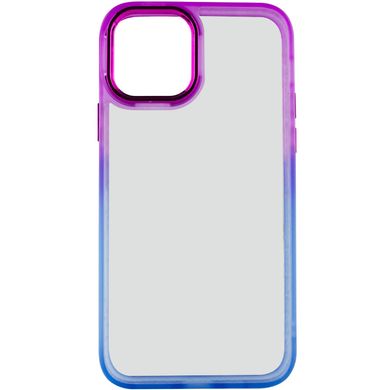 Чехол TPU+PC Fresh sip series для Apple iPhone 14 Plus (6.7") Синий / Фиолетовый