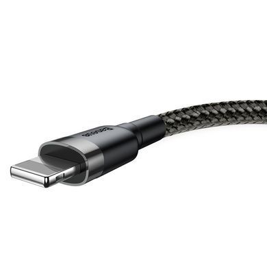 Дата кабель Baseus Cafule USB to Lightning 1.5A (2m) (CALKLF-C) Серый / Черный