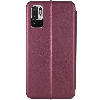 Шкіряний чохол-книжка Classy для Xiaomi Redmi Note 10 5G / Poco M3 Pro Бордовий